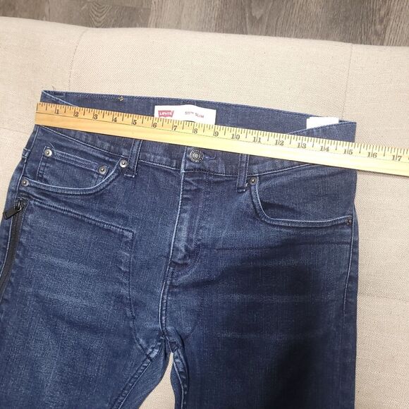 LEVI'S Unisex 511 Slim Stretch Left Side Zip Pocket Denim Blue Jeans W 29 L 29 - Picture 9 of 12